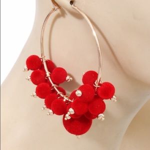 Beaded Hoop Earrings